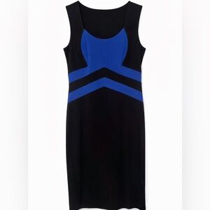 Bali Black and Blue colorblock dress - Size 12